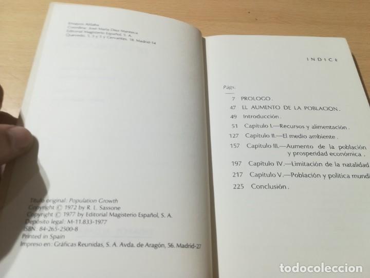 Libros de segunda mano: EL AUMENTO DE LA POBLACION / COLIN CLARK / ALDABA / AM54 - Foto 6