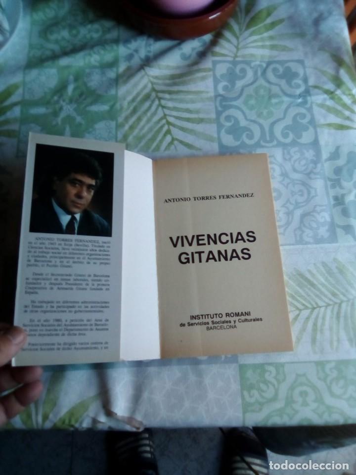 Libros de segunda mano: VIVENCIAS GITANAS , ANTONIO TORRES - Foto 3