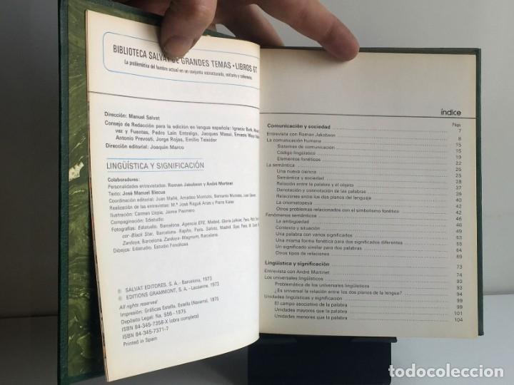 Libros de segunda mano: LING&Uuml;ISTICA Y SIGNIFICACI&Oacute;N. Jakobson y Martinet - Foto 3