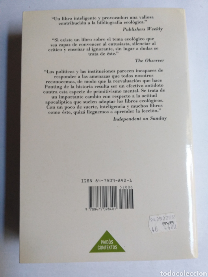 Libros de segunda mano: Historia verde del mundo Clive Ponting - Foto 6