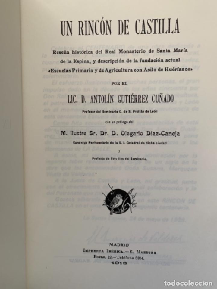 Libros de segunda mano: Edici&oacute;n facs&iacute;mil de Un rinc&oacute;n de Castilla (Bols 6) - Foto 2