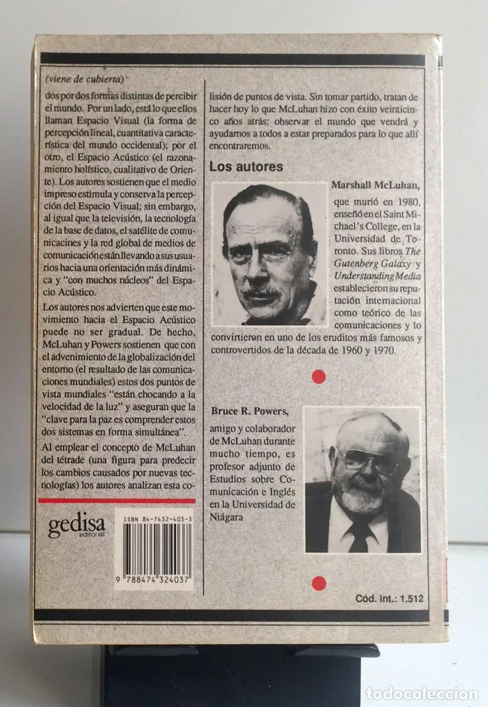 Libros de segunda mano: LA ALDEA GLOBAL. Marshall Mcluhan, Bruce R. Powers - Foto 2
