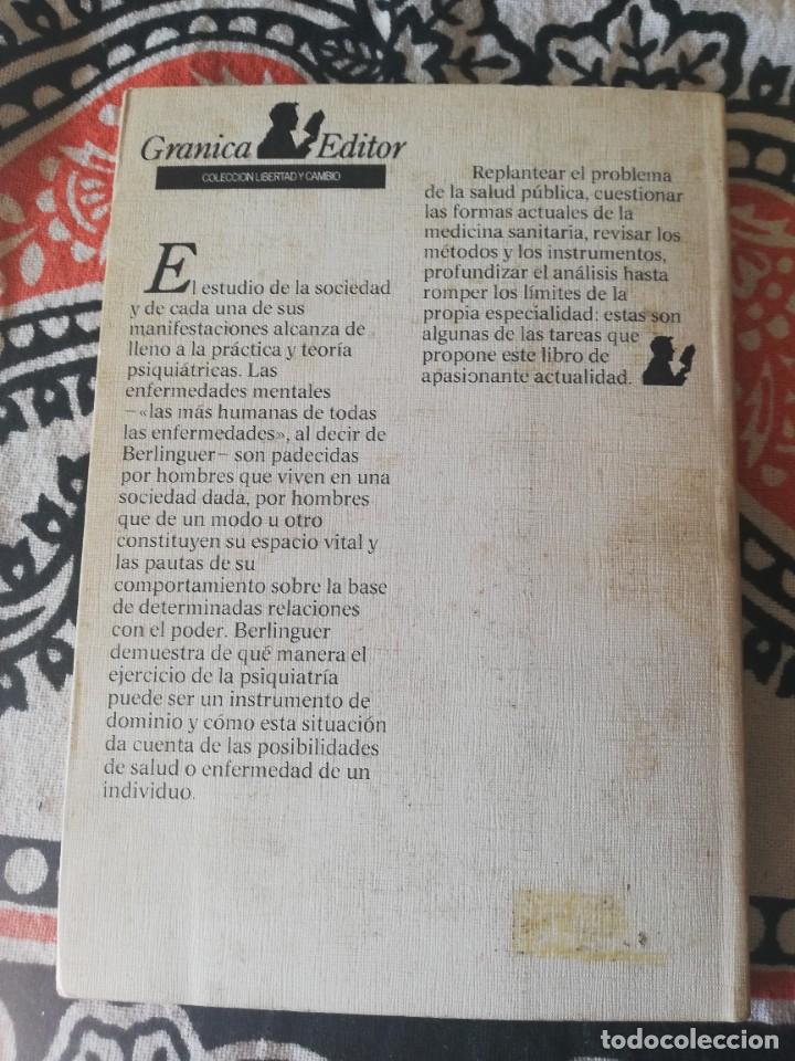 Libros de segunda mano: Berlinguer, Giovanni. Psiquiatr&iacute;a y poder. Granica, 1977 - Foto 2