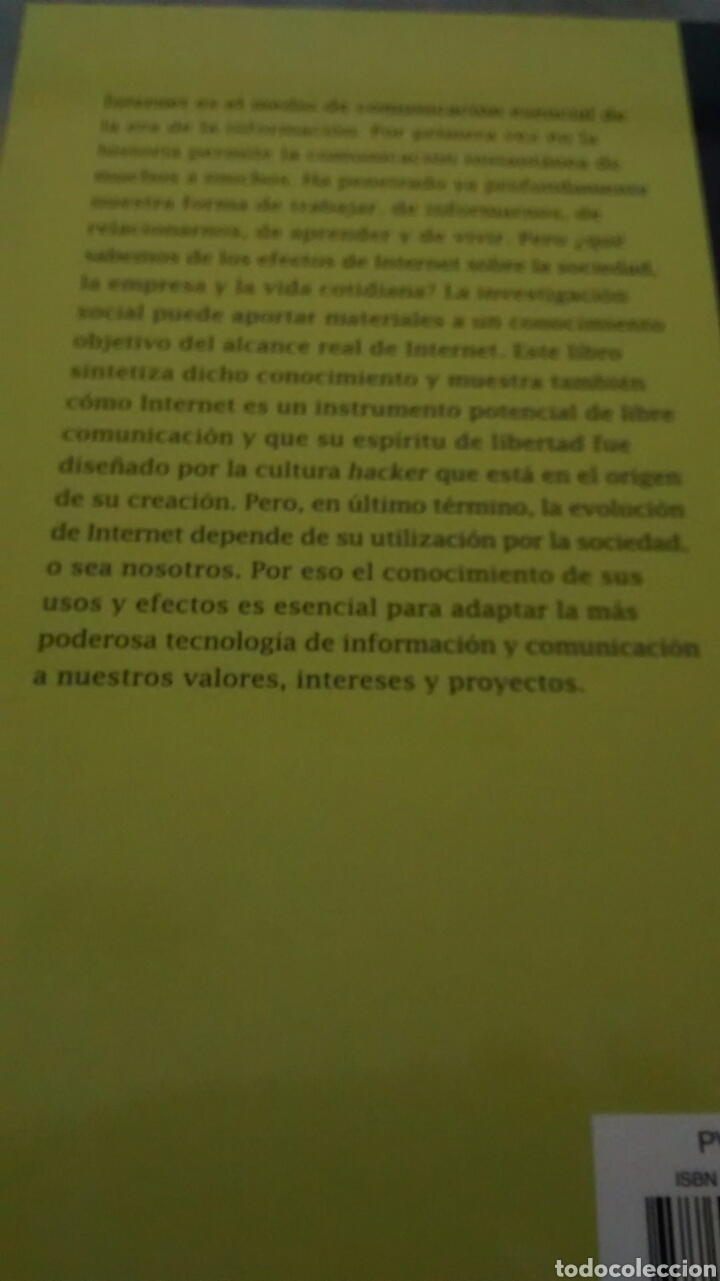 Libros de segunda mano: LA GALAXIA INTERNET DE MANUEL CASTELLS (DE BOLSILLO) - Foto 2