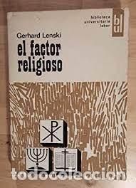 Libros de segunda mano: el factor religioso Gerhard Lenski - Foto 1