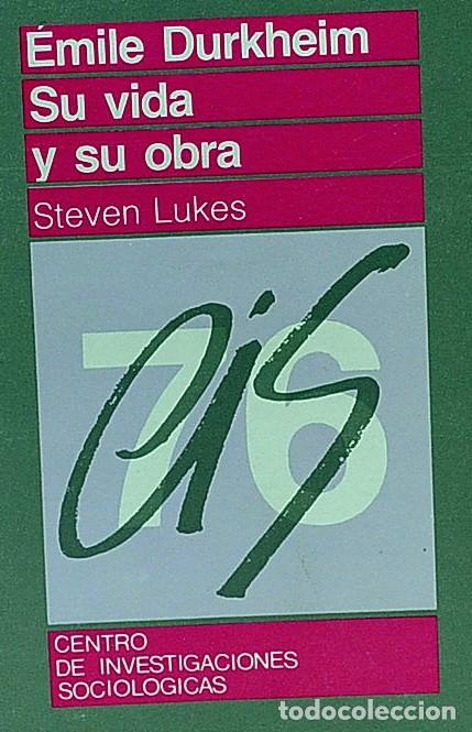 Libros de segunda mano: Emile Durkheim. Su vida y su obra - Foto 1