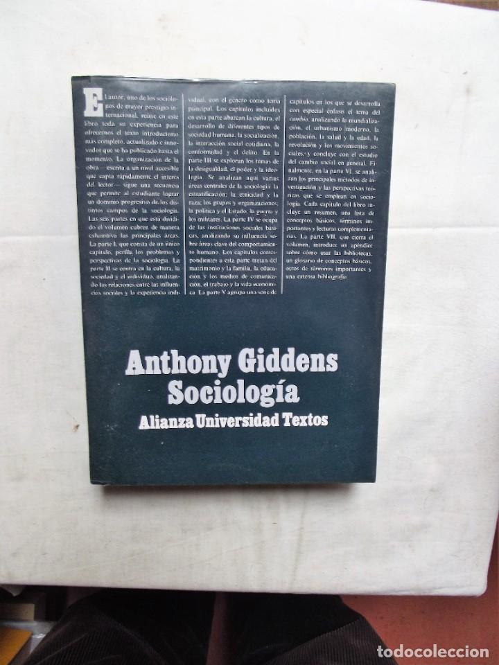 Libros de segunda mano: SOCIOLOGIA DE ANTHONY GIDDENS - Foto 1