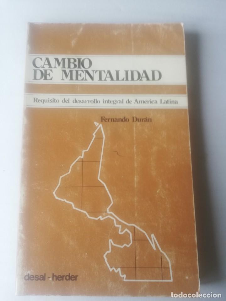 Libros de segunda mano: FERNANDO DURAN. CAMBIO DE MENTALIDAD. Herder, 1978 - Foto 1