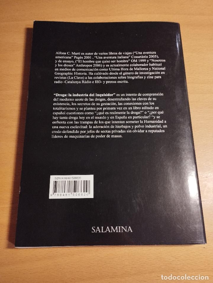 Libros de segunda mano: DROGA: LA INDUSTRIA DEL INQUISIDOR (ALFONS MART&Iacute; BAU&Ccedil;&Agrave;) - Foto 3
