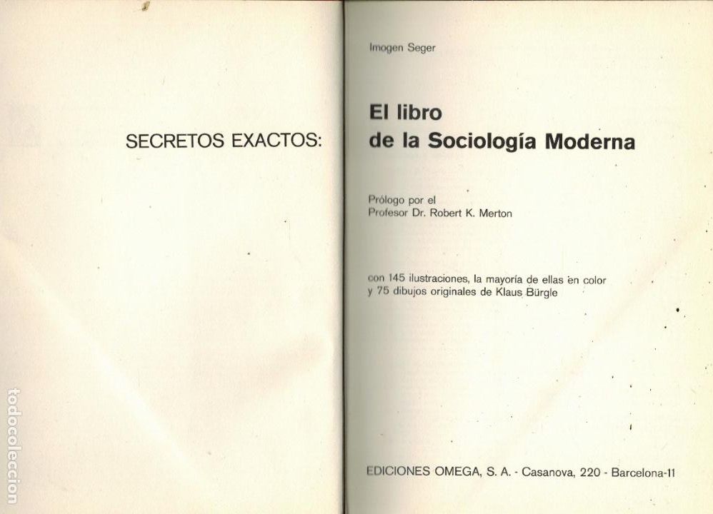 Libros de segunda mano: EL LIBRO DE LA SOCIOLOG&Iacute;A MODERNA - Foto 1