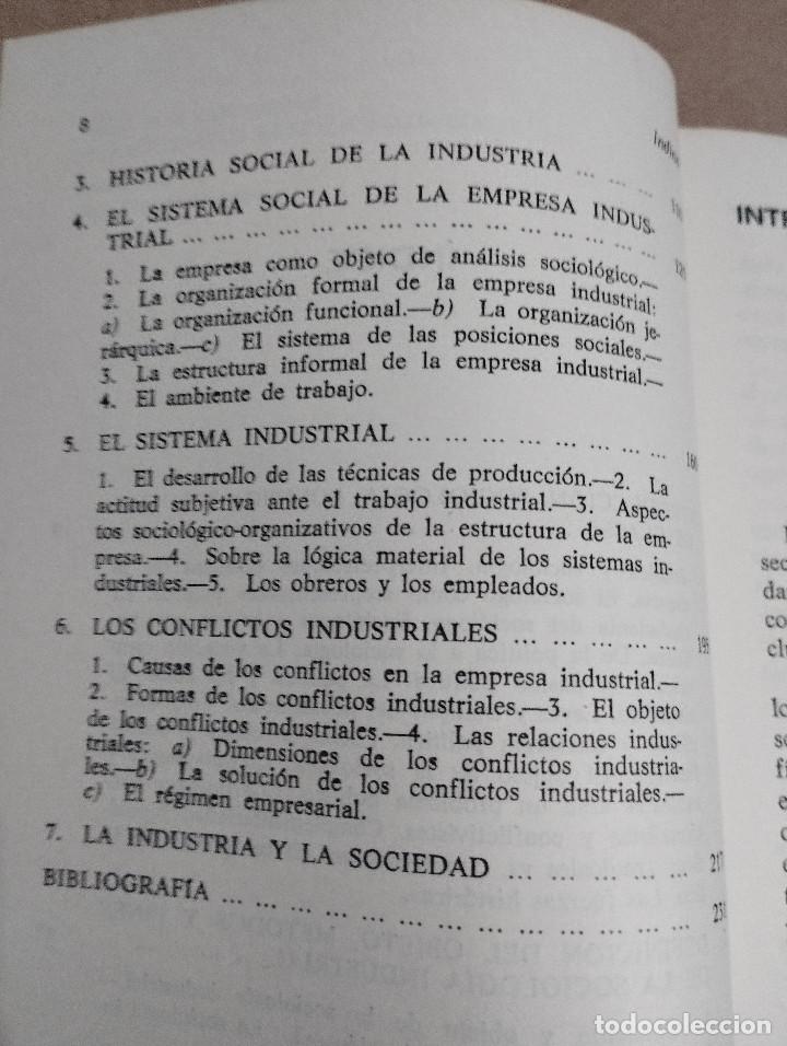 Libros de segunda mano: SOCIOLOG&Iacute;A INDUSTRIAL (WOLFRAM BURISCH) - Foto 4