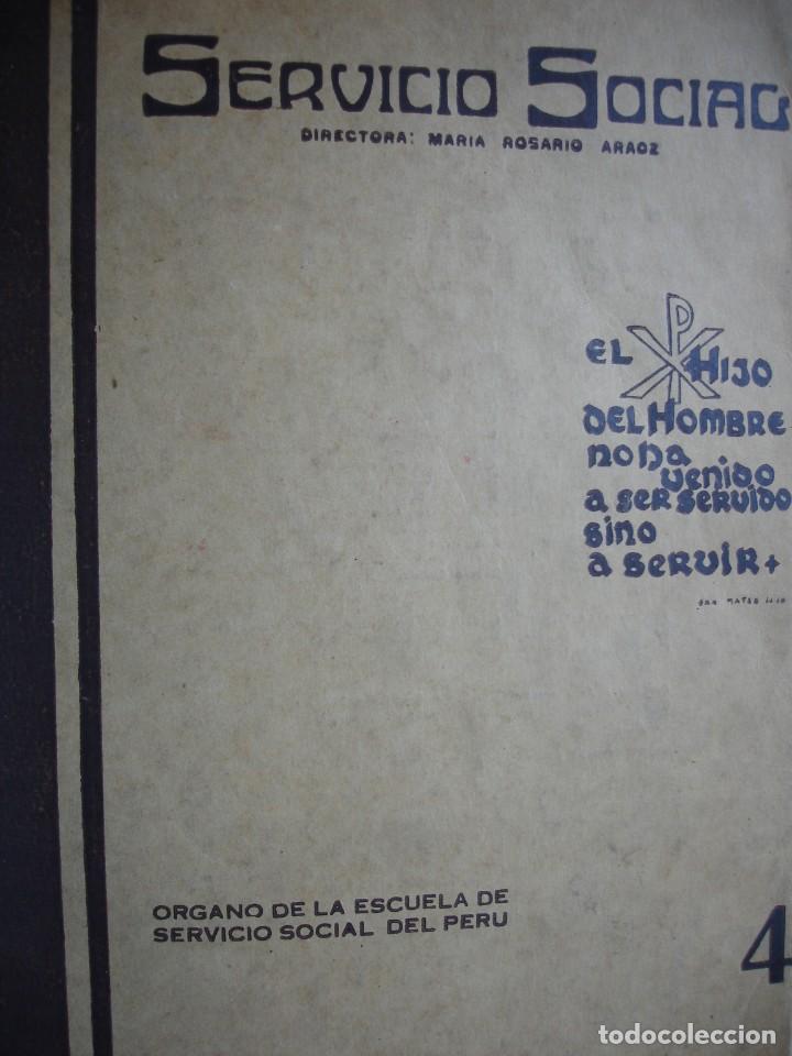 Libros de segunda mano: SERVICIO SOCIAL DEL PERU.LIMA 1946 N&ordm;4.233 PG - Foto 1