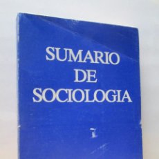 Libros de segunda mano: SUMARIO DE SOCIOLOGIA. ANIBAL ISMODES CAIRO. DEDICADO POR AUTOR A R.DARIO MOLINARY. CONCYTEC 1989. Lote 339233338