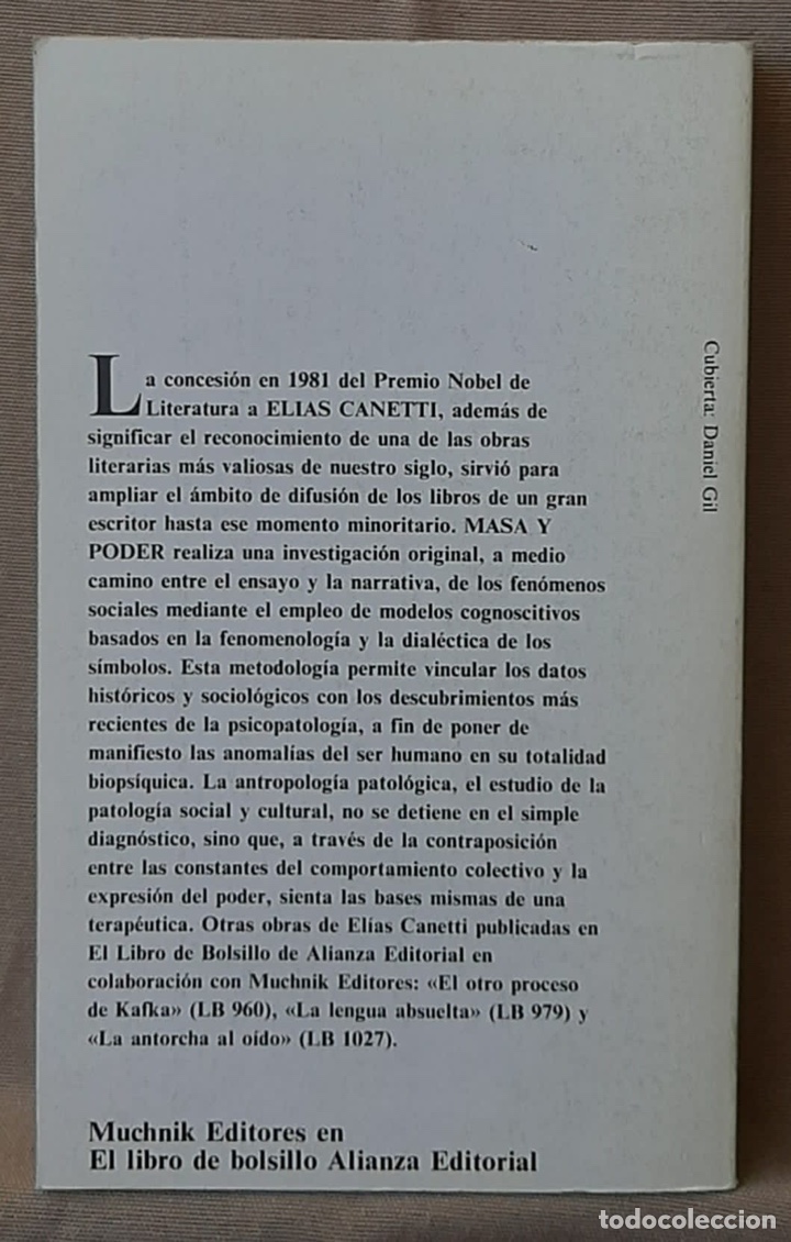 Libros de segunda mano: Masa y poder-Elias Canetti. - Foto 2