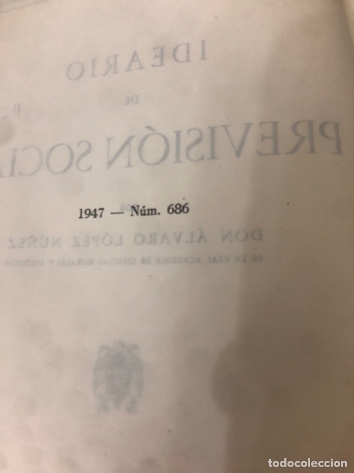 Libros de segunda mano: IDEARIO DE PREVISI&Oacute;N SOCIAL, A&Ntilde;O 1947. - Foto 3