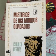 Libros de segunda mano: MISTERIOS DE LOS MUNDOS OLVIDADOS (CHARLES BERLITZ). Lote 351337384