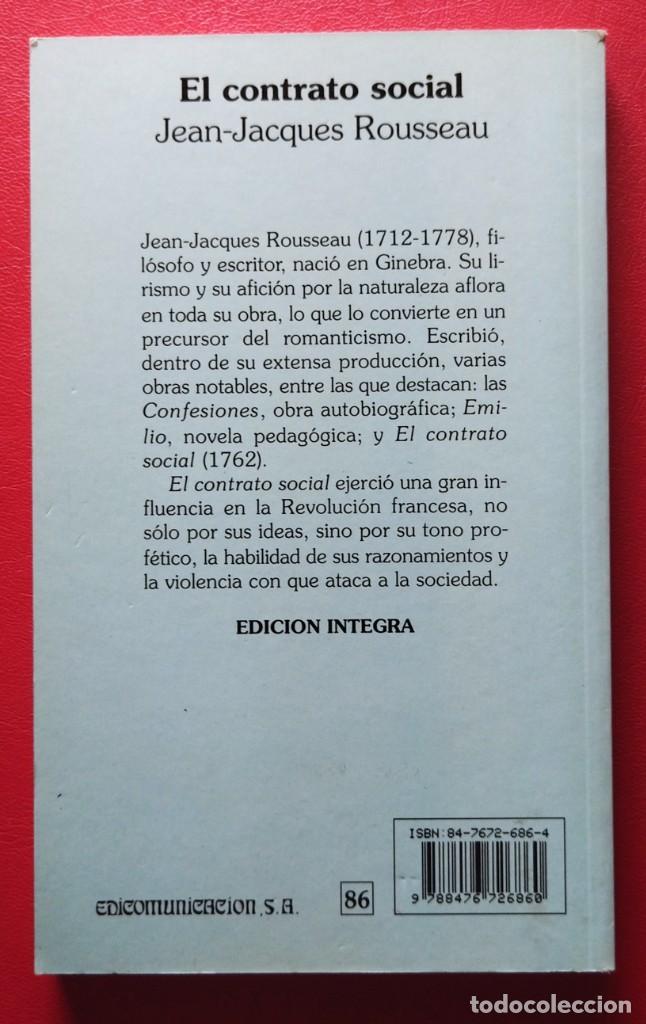 Libros de segunda mano: El Contrato Social. Rousseau. - Foto 3