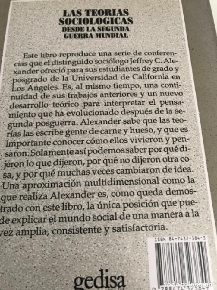 libro. las teorías sociologicas desde la segund - Buy Used books about  sociology on todocoleccion
