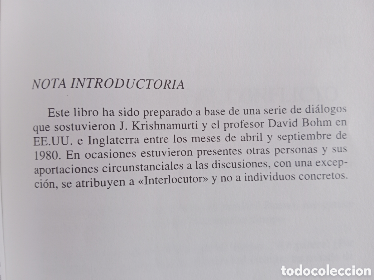 Libros de segunda mano: M&Aacute;S ALL&Aacute; DEL TIEMPO , KRISHNAMURTI Y DAVID BOHM , PRIMERA EDICI&Oacute;N - Foto 7