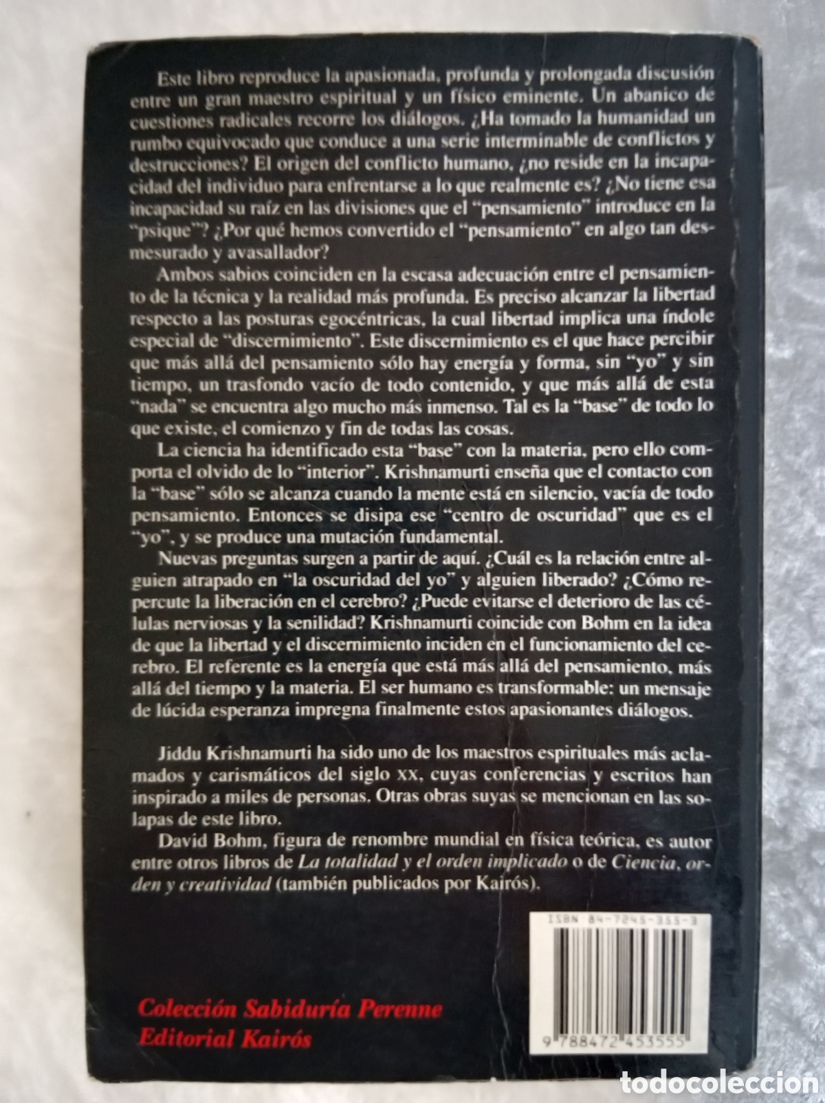 Libros de segunda mano: M&Aacute;S ALL&Aacute; DEL TIEMPO , KRISHNAMURTI Y DAVID BOHM , PRIMERA EDICI&Oacute;N - Foto 3