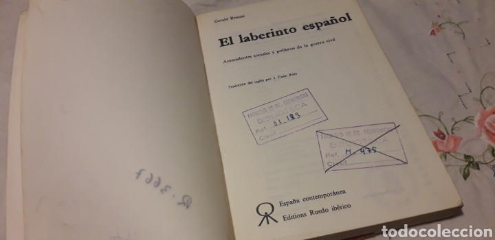 Libros de segunda mano: EL LABERINTO ESPA&Ntilde;OL. GERALD BRENAN, - Foto 2