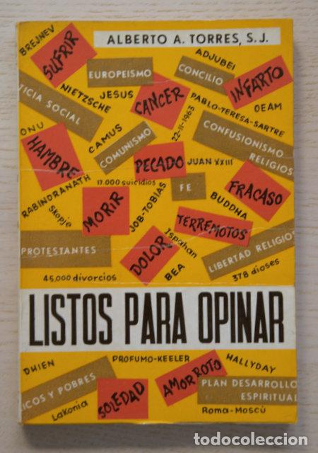 Libros de segunda mano: LISTOS PARA OPINAR - TORRES, Alberto A. - Foto 1