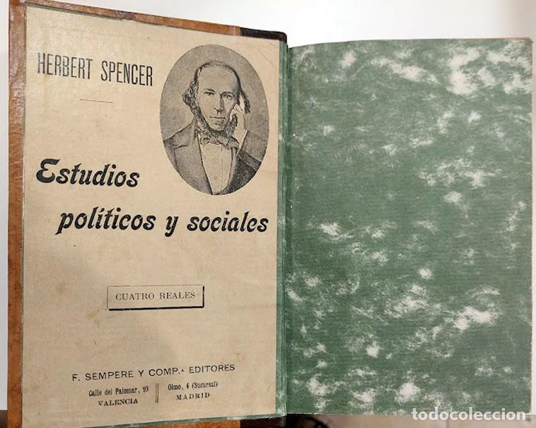 Libros de segunda mano: ESTUDIOS POL&Iacute;TICOS Y SOCIALES. HERBERT SPENCER - Foto 3