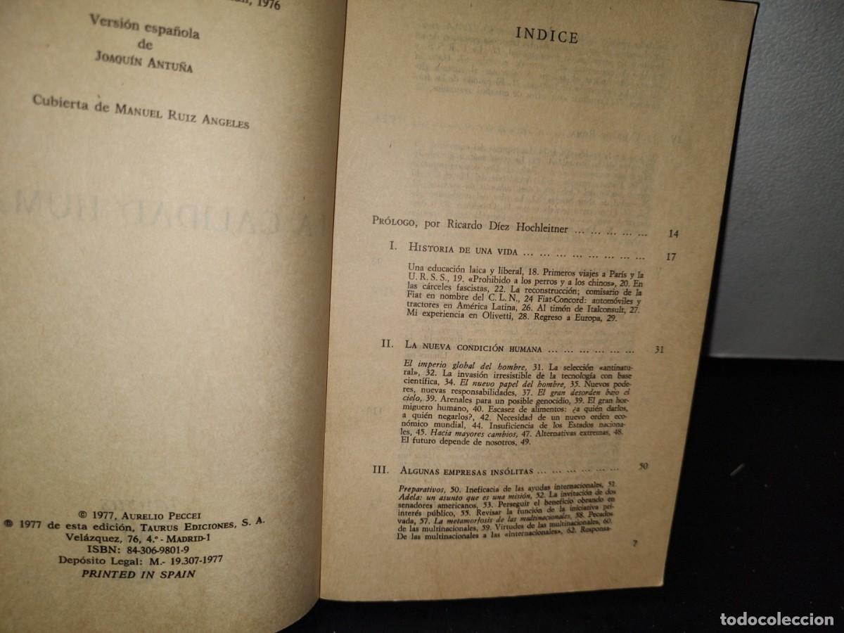 Libros de segunda mano: 41- LA CALIDAD HUMANA - AURELIO PECCEI - Foto 4