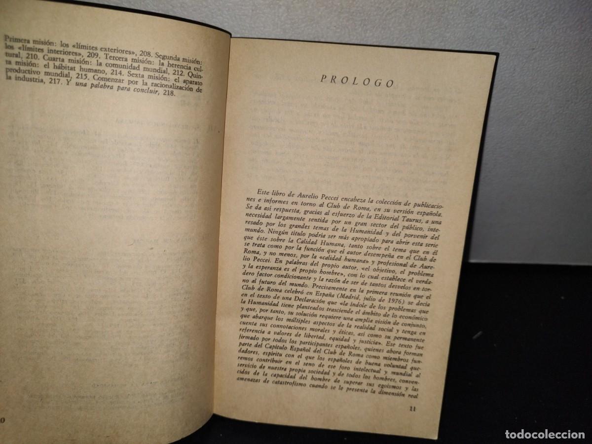 Libros de segunda mano: 41- LA CALIDAD HUMANA - AURELIO PECCEI - Foto 6