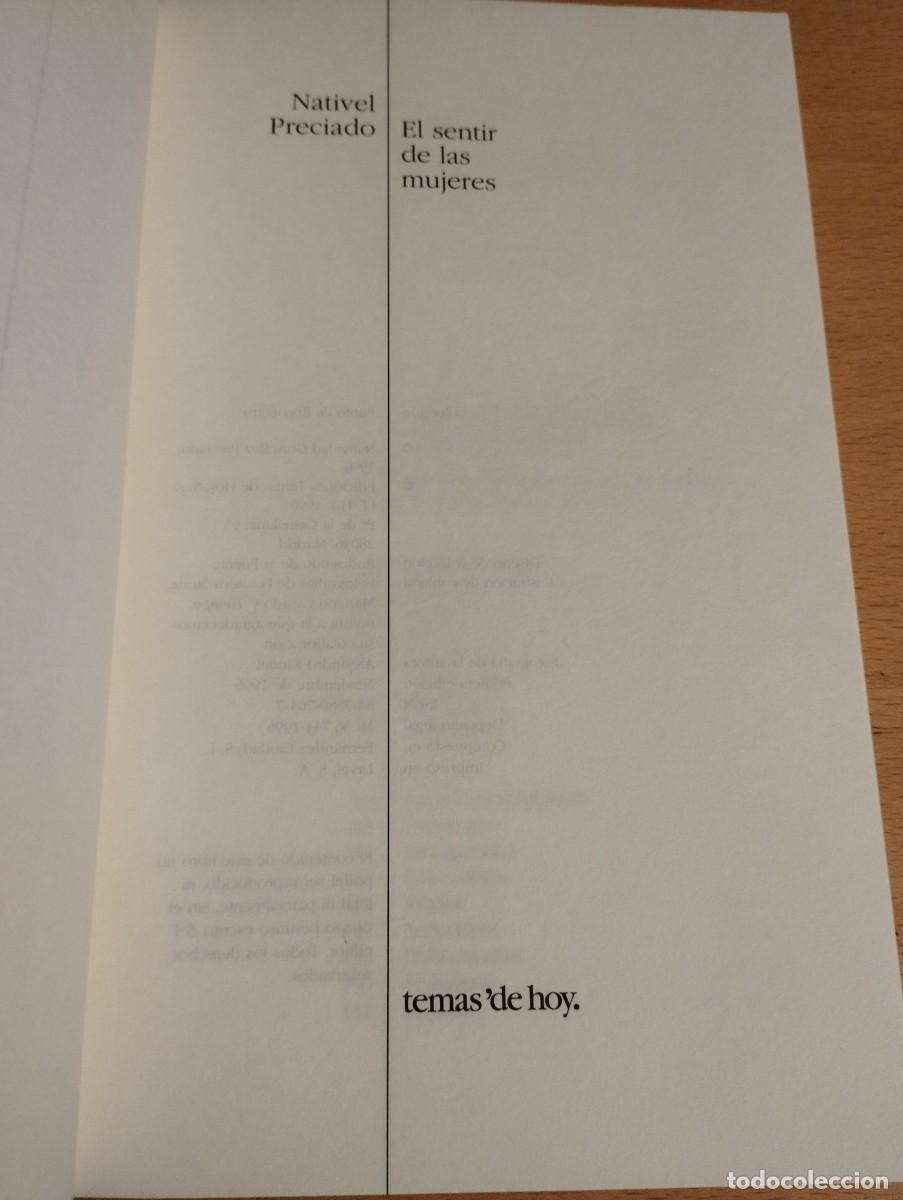 Libros de segunda mano: EL SENTIR DE LAS MUJERES (NATIVEL PRECIADO) - Foto 2
