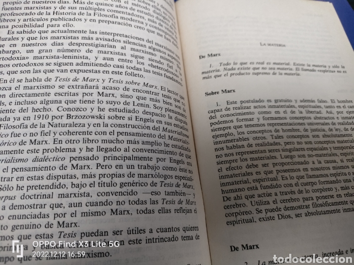 Libros de segunda mano: Tesis de Marx tesis sobre Marx Carlos Valverde - Foto 2