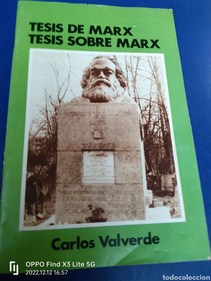Libros de segunda mano: Tesis de Marx tesis sobre Marx Carlos Valverde - Foto 1