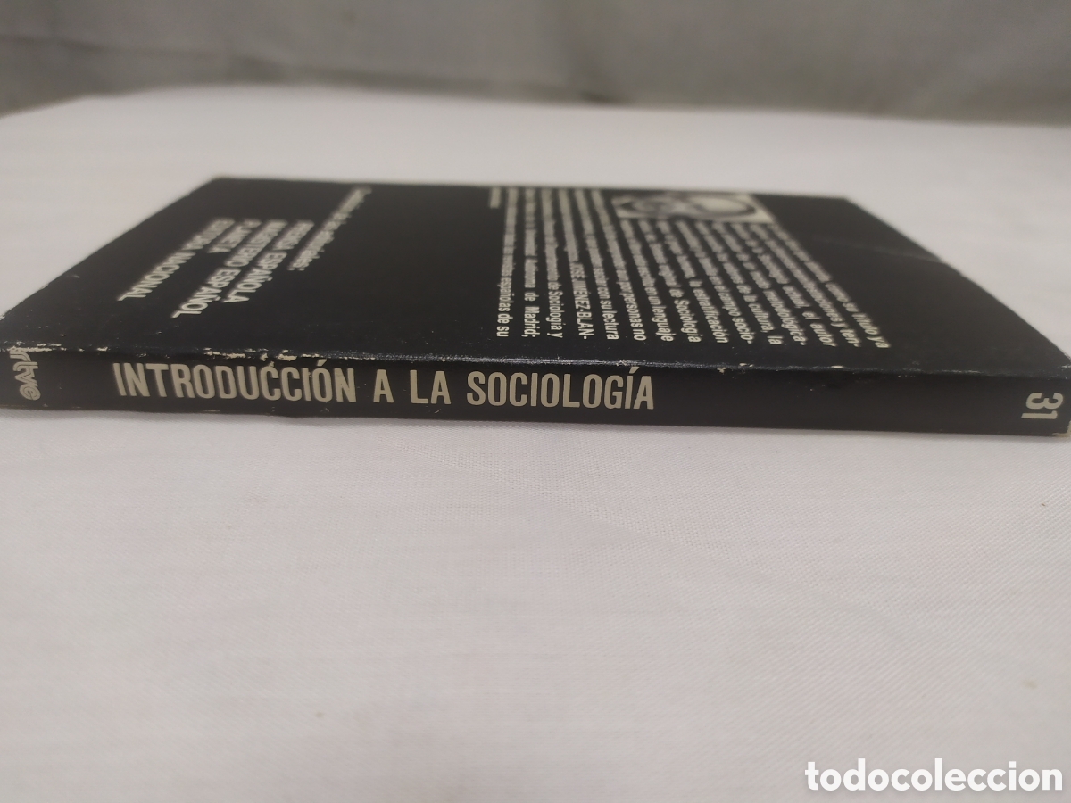 Libros de segunda mano: Introducci&oacute;n a la sociolog&iacute;a. Jos&eacute; Jim&eacute;nez-Blanco, 1975 - Foto 2