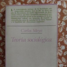 Libros de segunda mano: TEORÍA SOCIOLÓGICA, CARLOS MOYA, ED. TAURUS. Lote 387138284