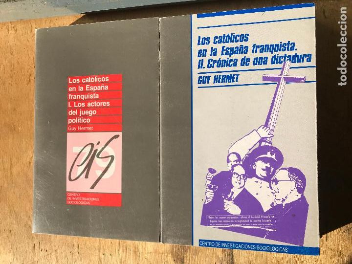 Libros de segunda mano: GUY HERMER. LOS CAT&Oacute;LICOS EN LA ESPA&Ntilde;A FRANQUISTA. 2 TOMOS.