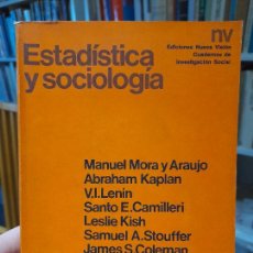 Libros de segunda mano: RARO. SOCIOLOGIA. ESTADISTICA Y SOCIOLOGIA, VARIOS AUTORES, ED. NUEVA VISION, BUENOS AIRES, 1973