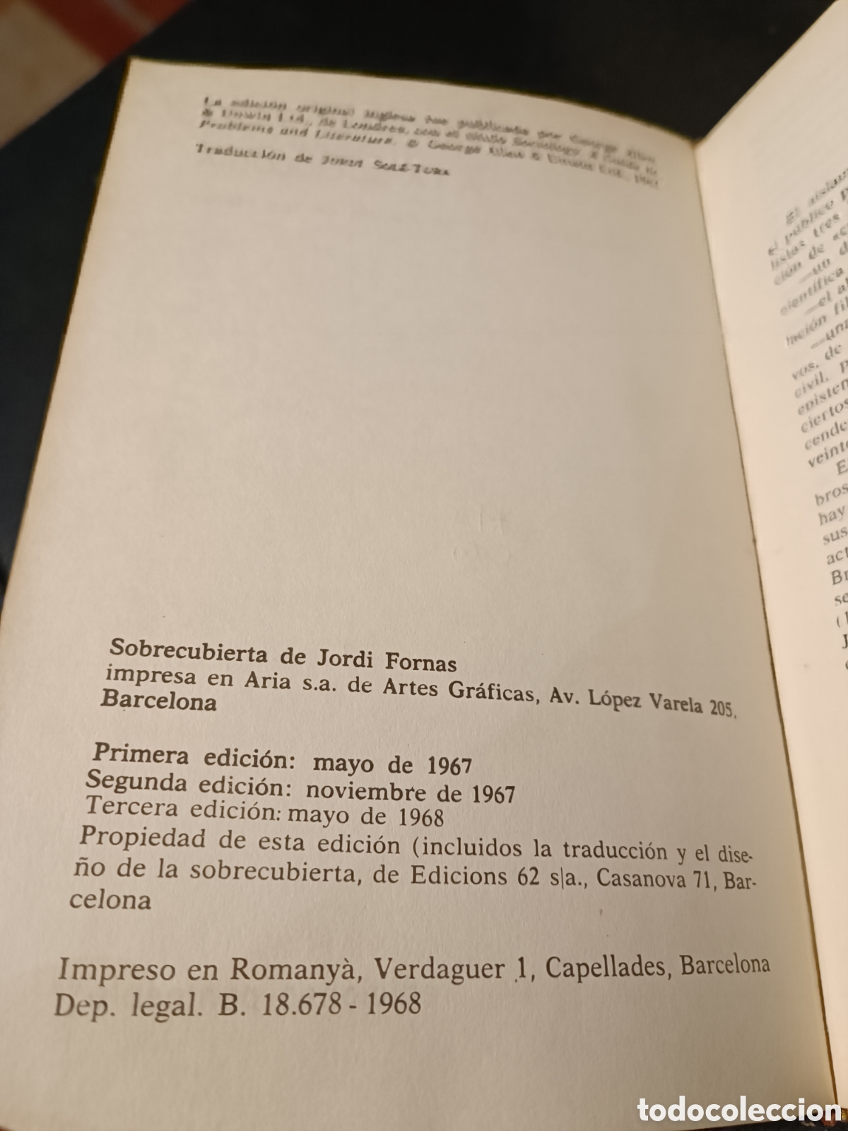 Libros de segunda mano: Introducci&oacute;n a la sociolog&iacute;a T. B. Bottomore Ediciones Pen&iacute;nsula - Foto 2