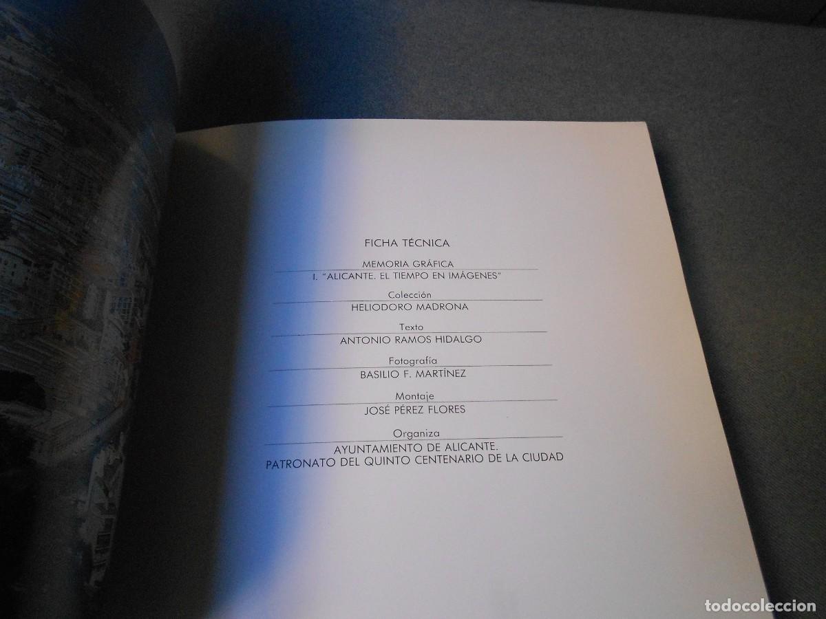 Libros de segunda mano: ALICANTE. EL TIEMPO EN IMAGENES - Foto 2