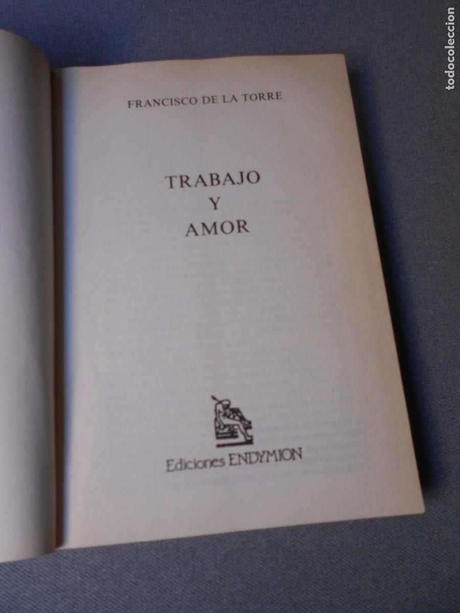 Libros de segunda mano: TRABAJO Y AMOR - Foto 3