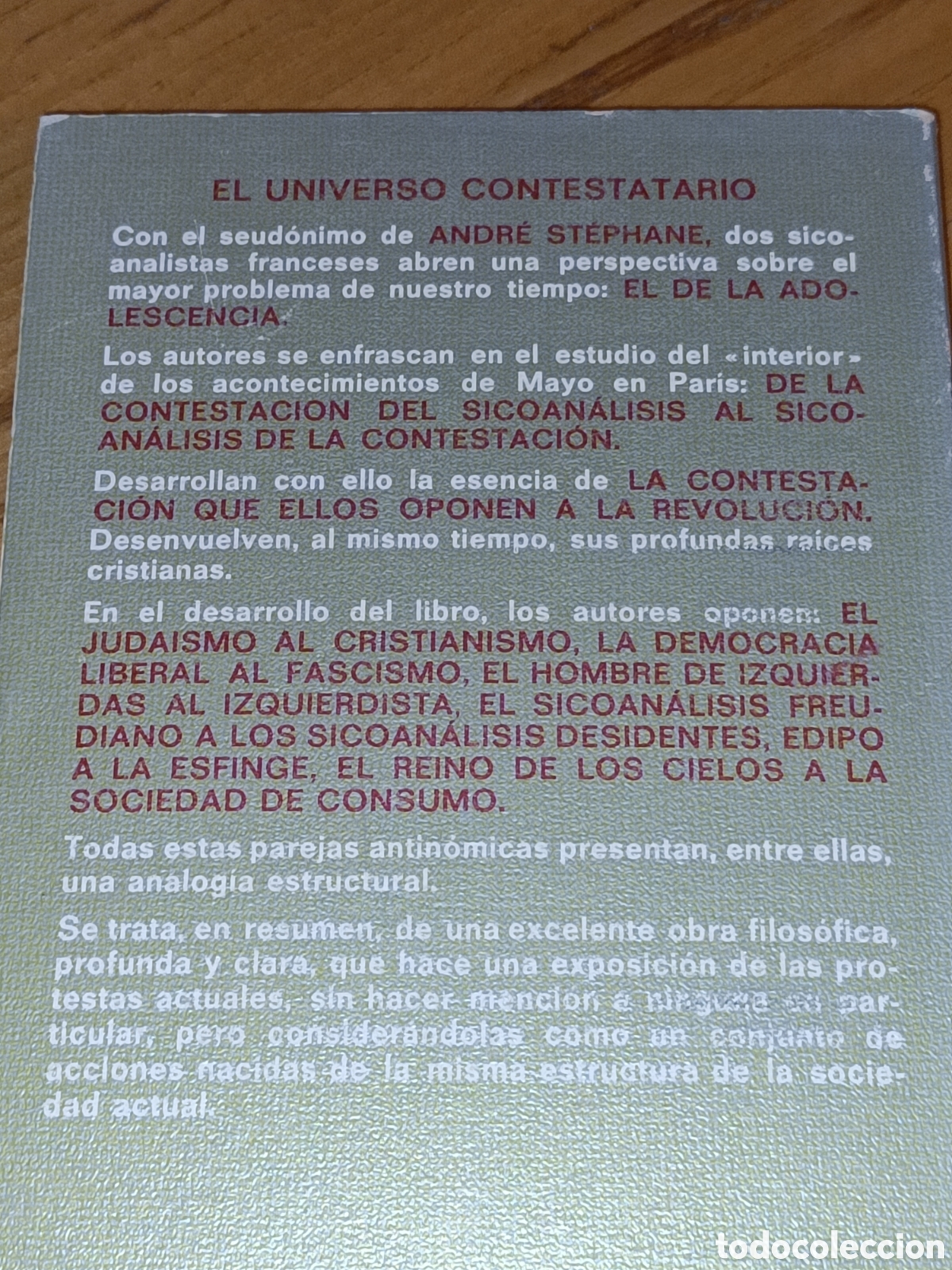Libros de segunda mano: El universo contestatario. Andr&eacute; St&eacute;phane - Foto 2
