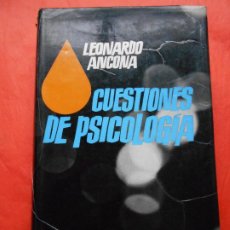 Libros de segunda mano: CUESTIONES DE PSICOLOGIA LEONARDO ANCONA. Lote 401258669