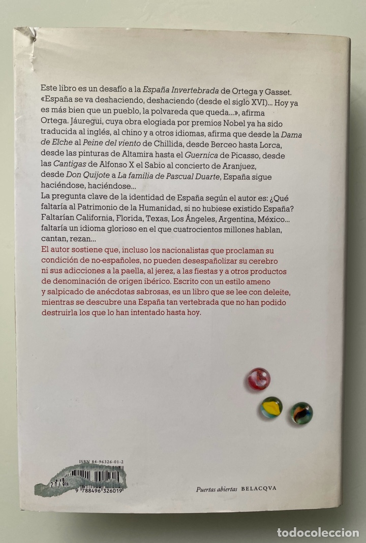 Libros de segunda mano: Espa&ntilde;a vertebrada - J&Aacute;UREGUI, Jos&eacute; Antonio - Foto 2
