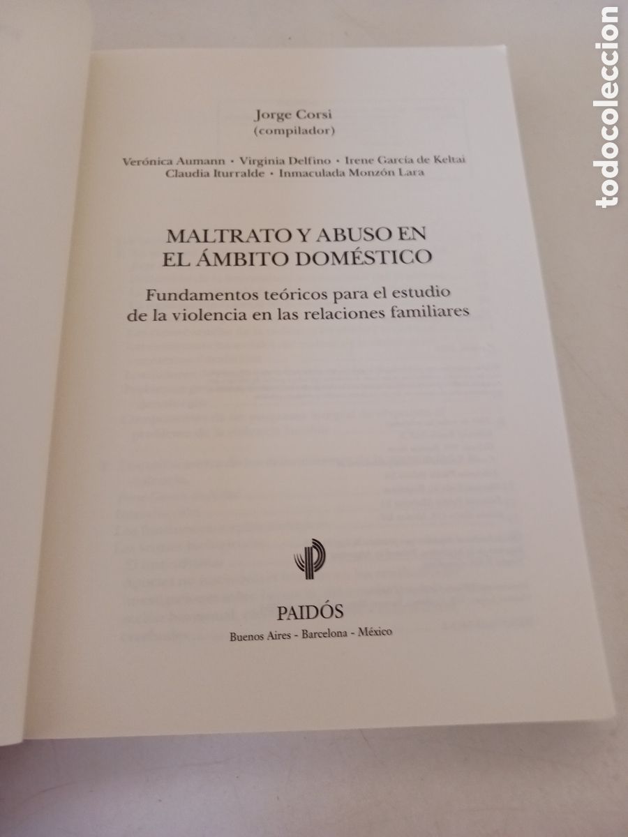 Libros de segunda mano: Maltrato y abuso en el &aacute;mbito dom&eacute;stico, Jorge Corsi, 2003 - Foto 3