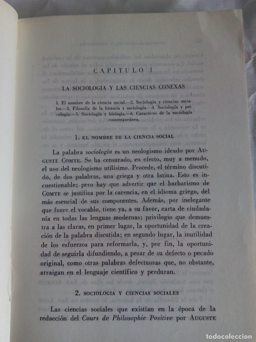 Libros de segunda mano: SOCIOLOG&Iacute;A / ANTONIO CASO - Foto 4