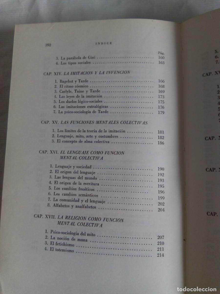 Libros de segunda mano: SOCIOLOG&Iacute;A / ANTONIO CASO - Foto 8