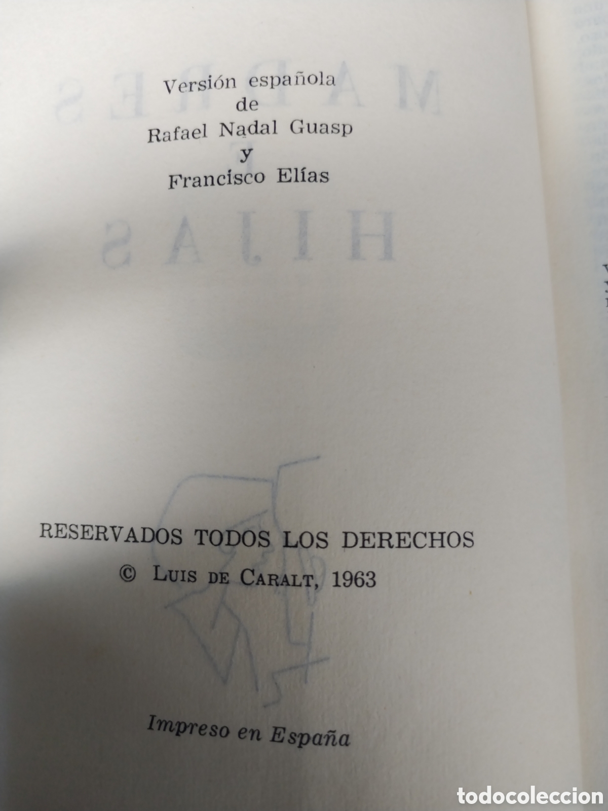 Libros de segunda mano: MADRES E HIJAS a&ntilde;o 1963 - Foto 2