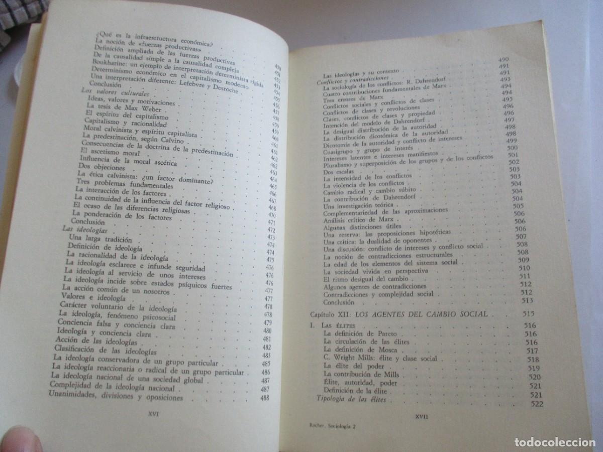 Libros de segunda mano: GUY ROCHER introducci&oacute;n a la sociolog&iacute;a general W29525 - Foto 8