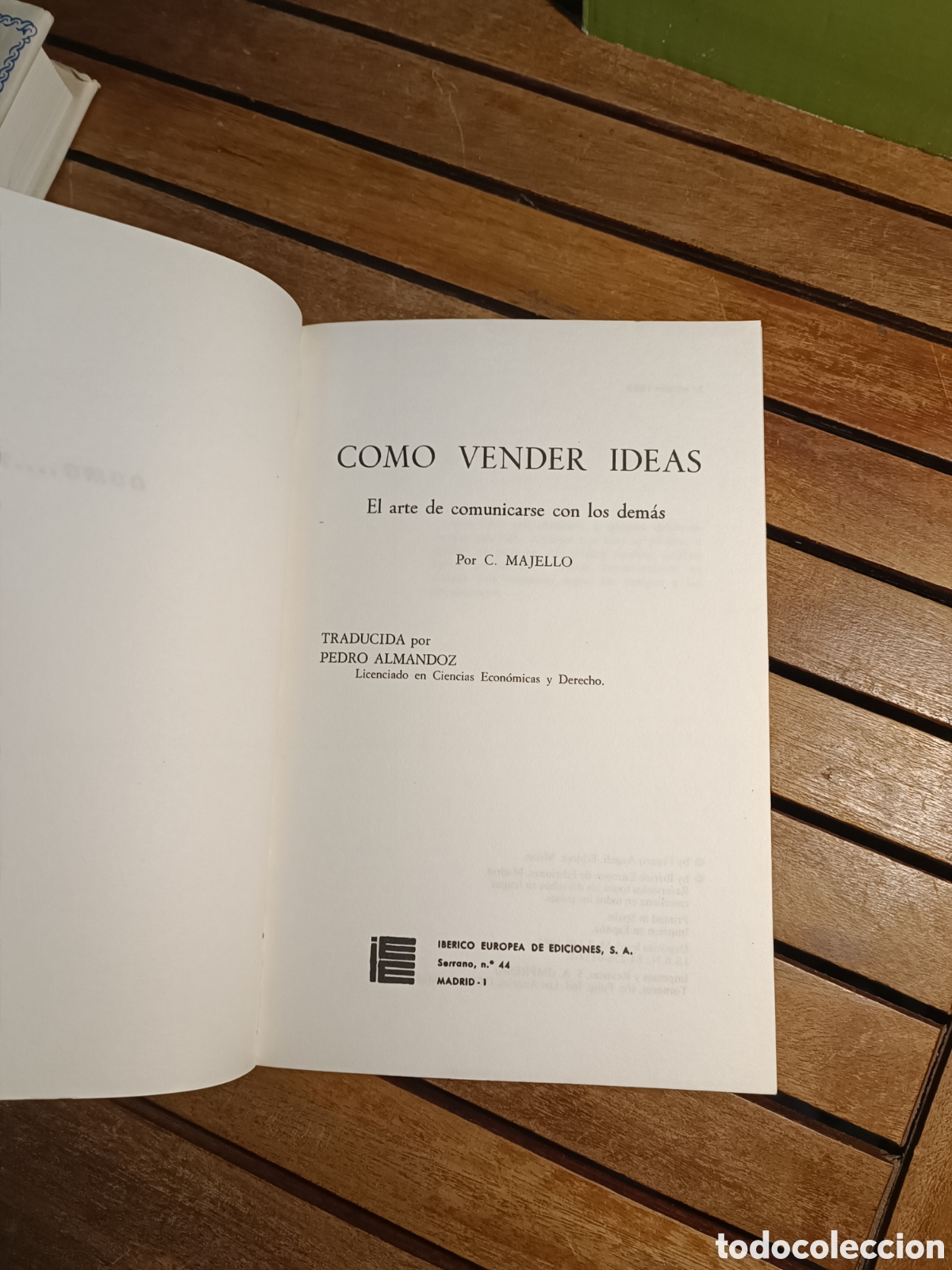 Libros de segunda mano: C&oacute;mo vender ideas MAJELLO&nbsp;IBERICO EUROPEA DE EDICIONES&nbsp;1983 - Foto 2