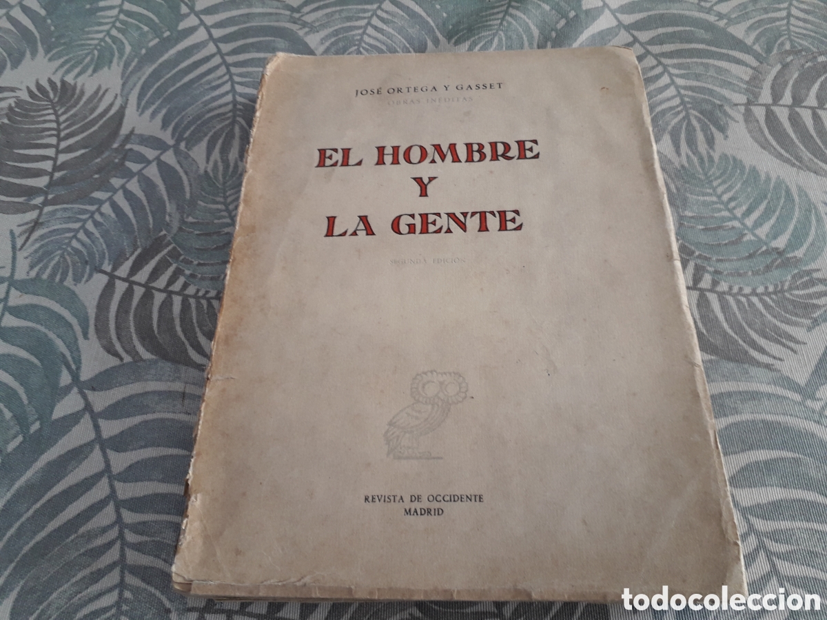 Libros de segunda mano: EL HOMBRE Y LA GENTE, JOS&Eacute; ORTEGA Y GASSET, - Foto 1
