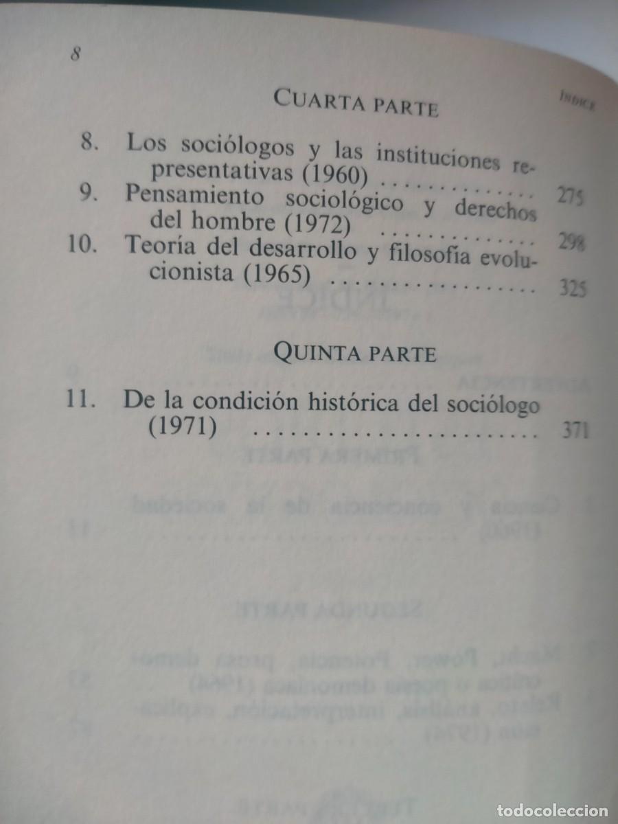 Libros de segunda mano: RAYMOND ARON. ESTUDIOS SOCIOL&Oacute;GICOS . AUSTRAL - Foto 3